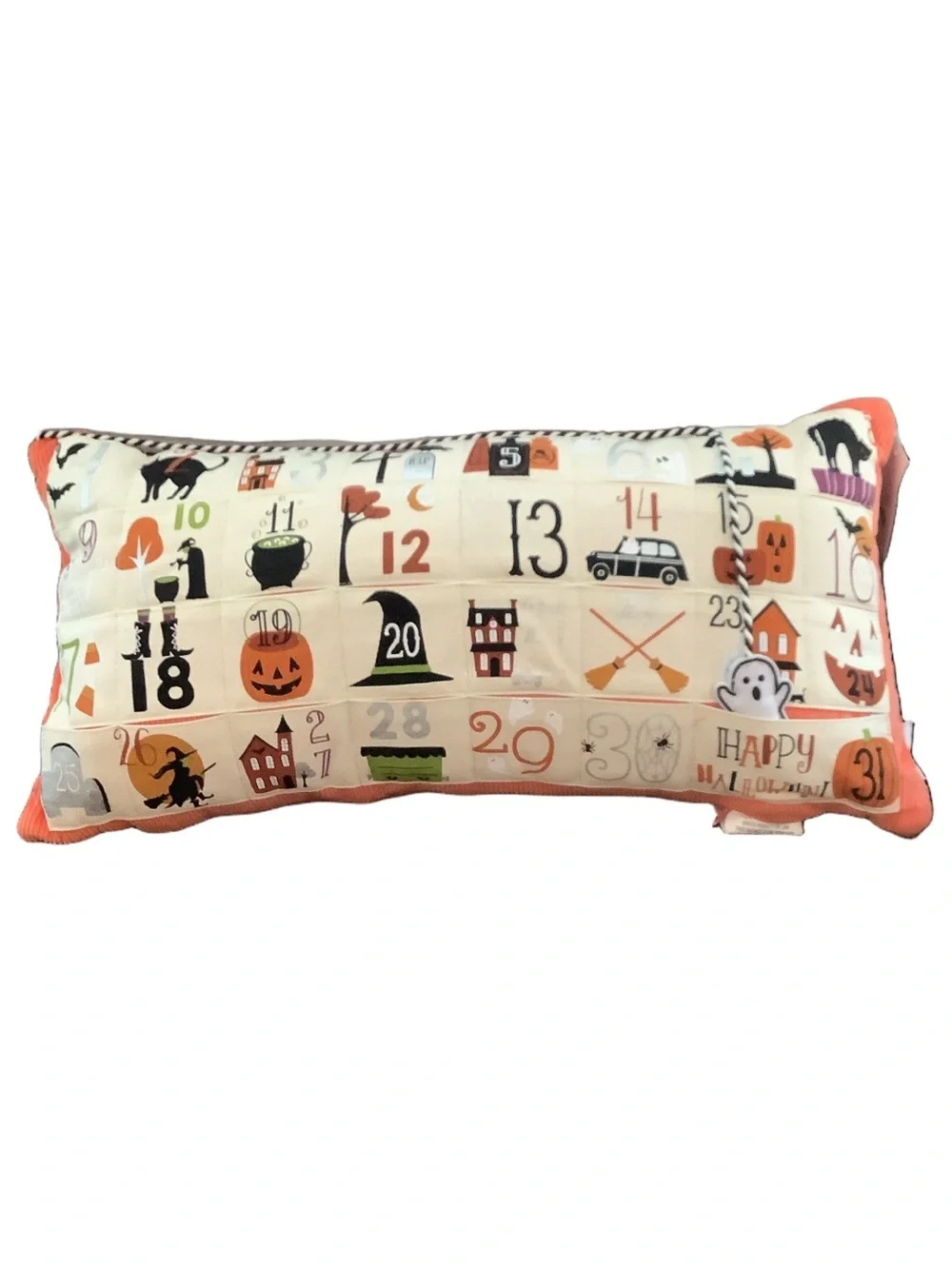 Isaac Mizrahi Countdown To Halloween Pillow New